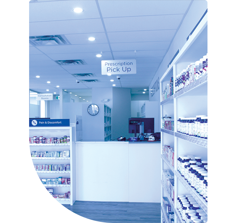 An interior photo of The Medicine Shoppe Elbow Calgary location
