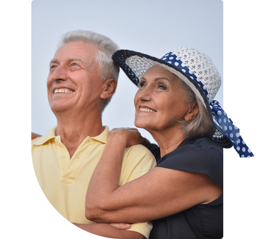 happy elderly couple