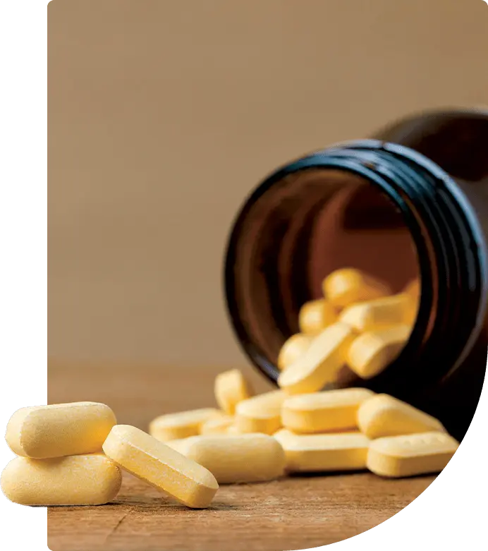 pills spilling out of bottle